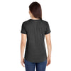 Anvil Women's Heather Dark Grey Triblend Scoop Neck T-Shirt