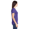 Anvil Women's Heather Purple Triblend Scoop Neck T-Shirt