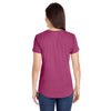 Anvil Women's Heather Raspberry Triblend Scoop Neck T-Shirt