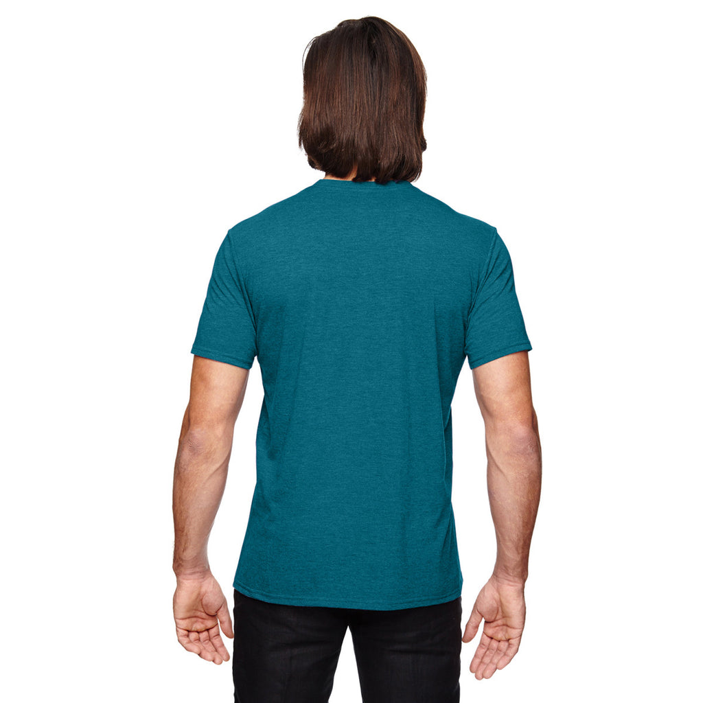Anvil Men's Heather Galap Blue Triblend T-Shirt