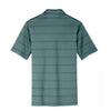 Nike Men's Turquoise/Grey Dri-FIT Short Sleeve Fade Stripe Polo