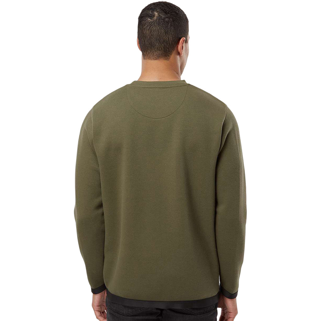 LAT Men's Military Green/Black The Statement Fleece Crewneck Sweatshirt