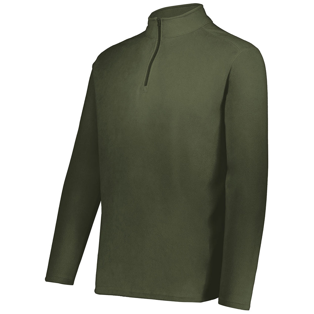 Augusta Sportswear Men's Olive Micro-Lite Fleece 1/4 Zip Pullover