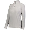 Augusta Sportswear Women's Athletic Grey Micro-Lite Fleece 1/4 Zip Pullover