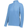Augusta Sportswear Women's Columbia Blue Micro-Lite Fleece 1/4 Zip Pullover