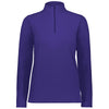 Augusta Sportswear Women's Purple Micro-Lite Fleece 1/4 Zip Pullover