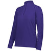 Augusta Sportswear Women's Purple Micro-Lite Fleece 1/4 Zip Pullover