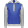 Augusta Sportswear Men's Royal/Grey Heather Three-Season Fleece Pullover Hoodie