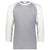 Augusta Sportswear Men's Grey Heather/White Gameday Vintage 3/4 Tee