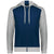 Augusta Sportswear Men's Navy/Grey Heather Three-Season Fleece Full Zip Hoodie