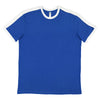 LAT Men's Royal/White Soccer Ringer Fine Jersey T-Shirt