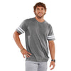 LAT Men's Vintage Heather/Blended White Football Fine Jersey T-Shirt