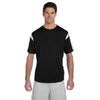 Russell Athletic Men's Black/White Short-Sleeve Performance T-Shirt