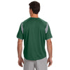 Russell Athletic Men's Dark Green/Rock Dri-Power T-Shirt with Colorblock Inserts
