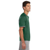 Russell Athletic Men's Dark Green/Rock Dri-Power T-Shirt with Colorblock Inserts