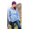 Landway Women's Periwinkle/Grey Northwest Hooded Rain Slicker