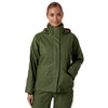 Helly Hansen Women's Army Green Luna Rain Jacket