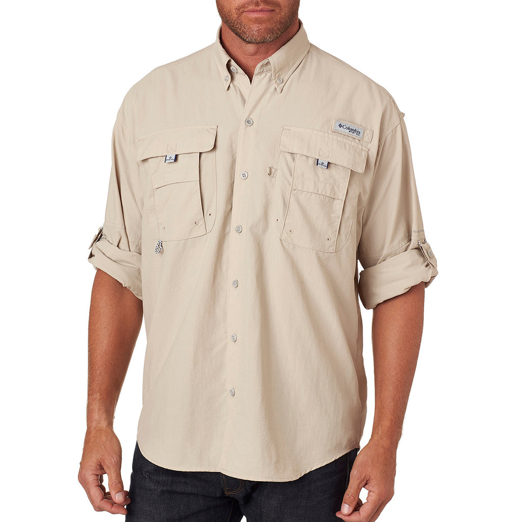 Columbia Vintage Button Up Shirt Beige Mens Size Medium Sportswear Company  Top 海外 即決 - スキル、知識
