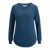 Edwards Women's French Navy Scoop Neck Tunic Sweater