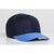 Pacific Headwear Navy/Columbia Blue Velcro Adjustable Wool Cap