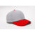 Pacific Headwear Silver/Red Velcro Adjustable Wool Cap