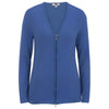 Edwards Women's French Blue V-Neck Full Zip Cardigan