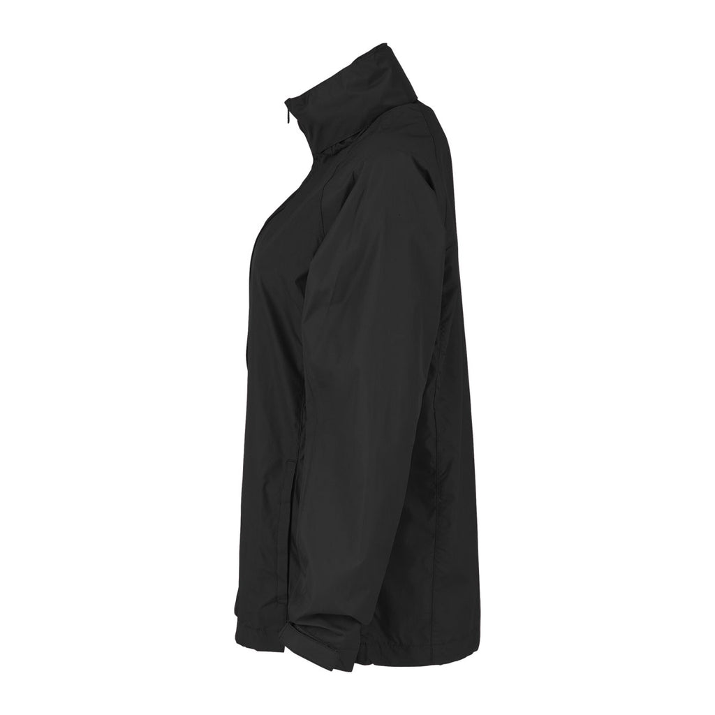 Vantage Women's Black Full-Zip Lightweight Hooded Jacket