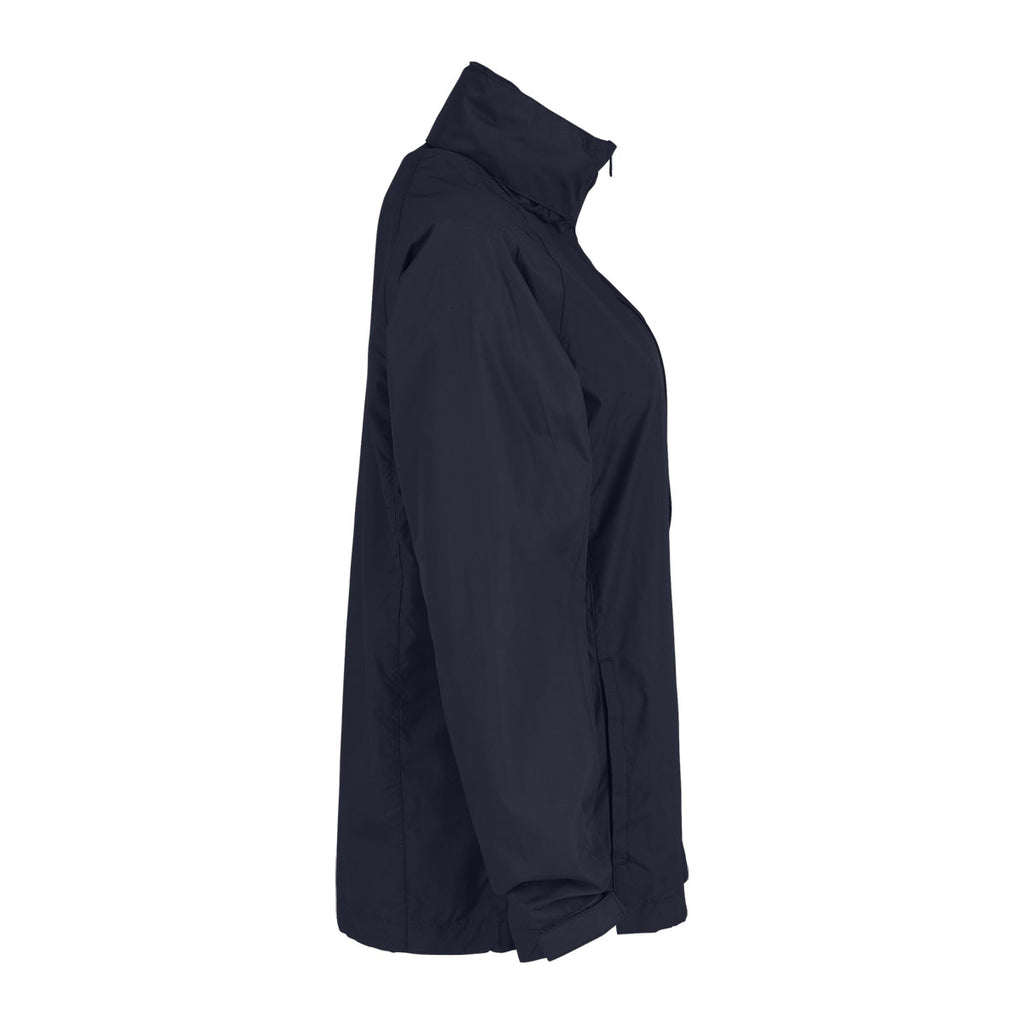 Vantage Women's Navy Full-Zip Lightweight Hooded Jacket