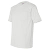 Bayside Men's White USA-Made Short Sleeve T-Shirt with Pocket