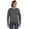 Anvil Women's Charcoal Crewneck Fleece Sweatshirt