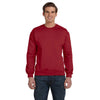 Anvil Men's Independence Red Crewneck Fleece Sweatshirt