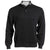 Edwards Men's Black/Grey Cotton Blend Quarter Zip Sweater