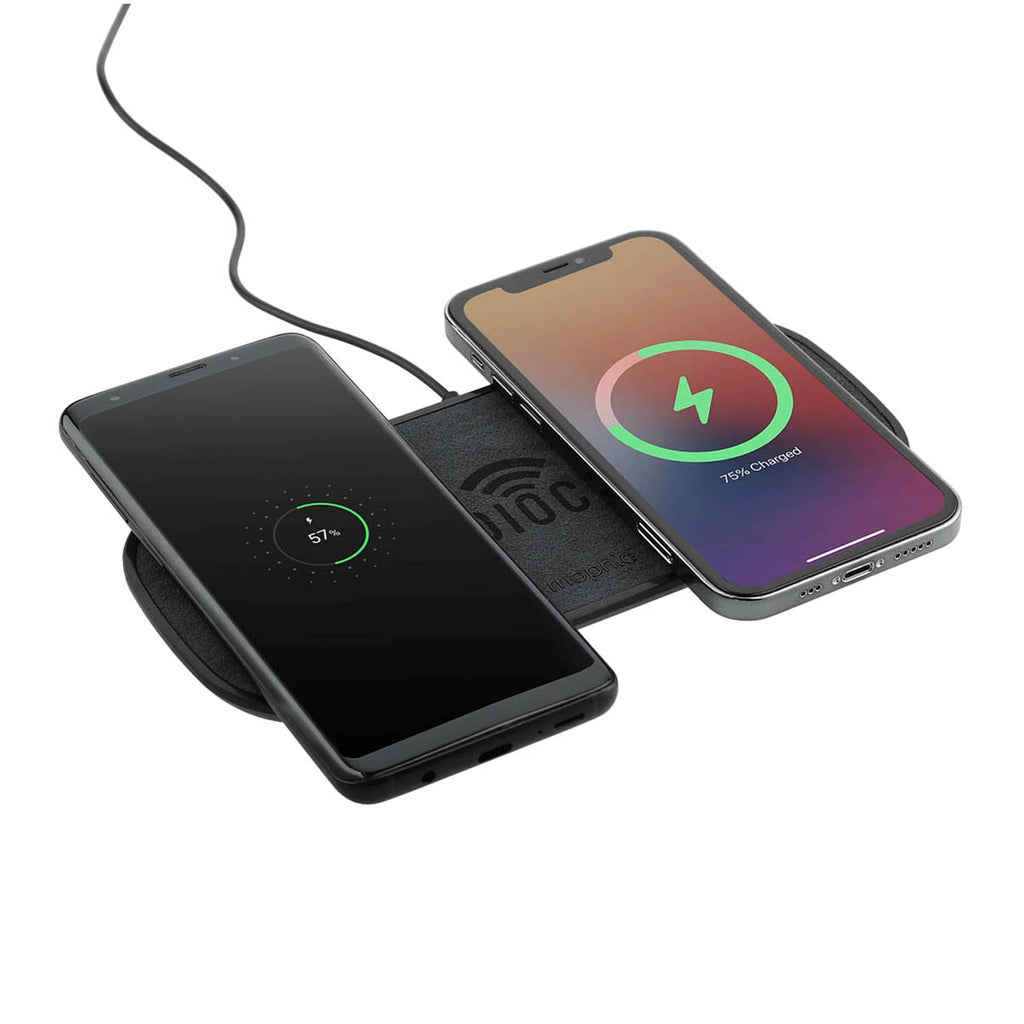 mophie Black 10W Dual Wireless Charging Pad