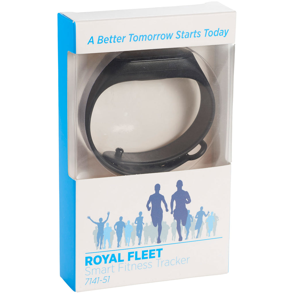 Leed's Black Royal Fleet Smart Fitness Tracker