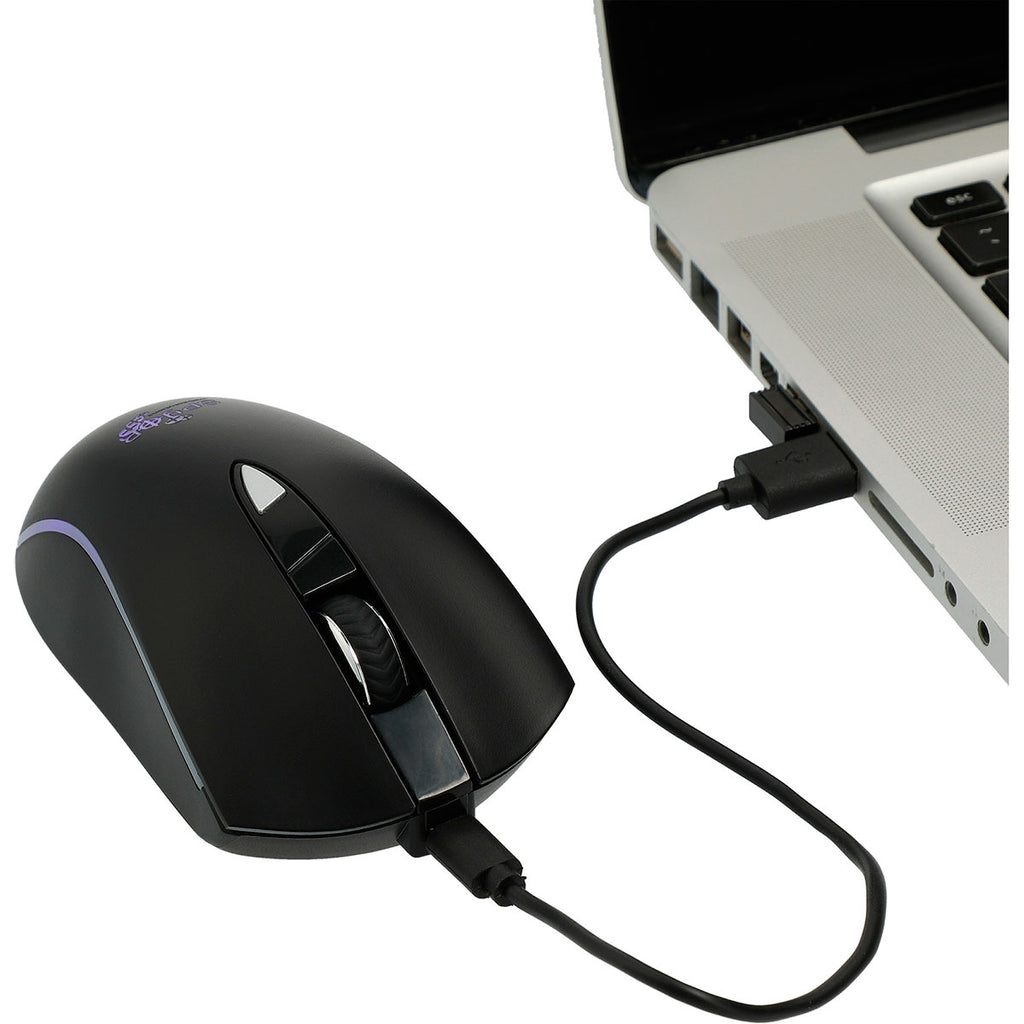 Leed's Black Light Up Logo Wireless Optical Mouse