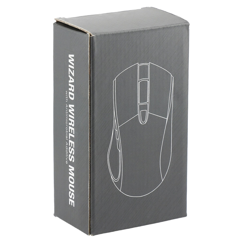 Leed's Black Wizard Wireless Mouse with Antimicrobial Additive