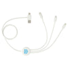 Leed's White 5-in-1 Charging Cable with Antimicrobial Additives