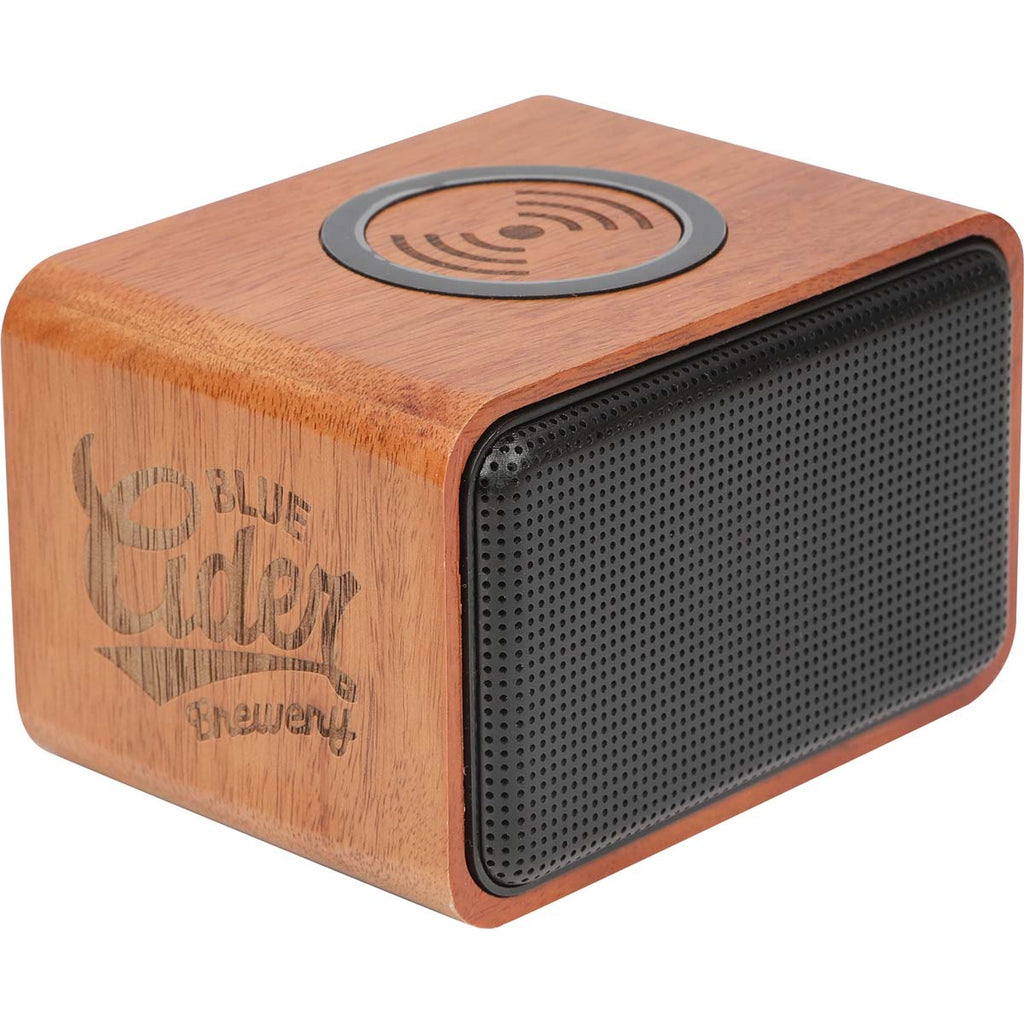 Leed's Wood Bluetooth Speaker with Wireless Charging Pad