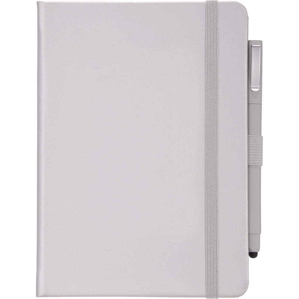 JournalBooks Silver Vienna Hard Bound Notebook Bundle Set