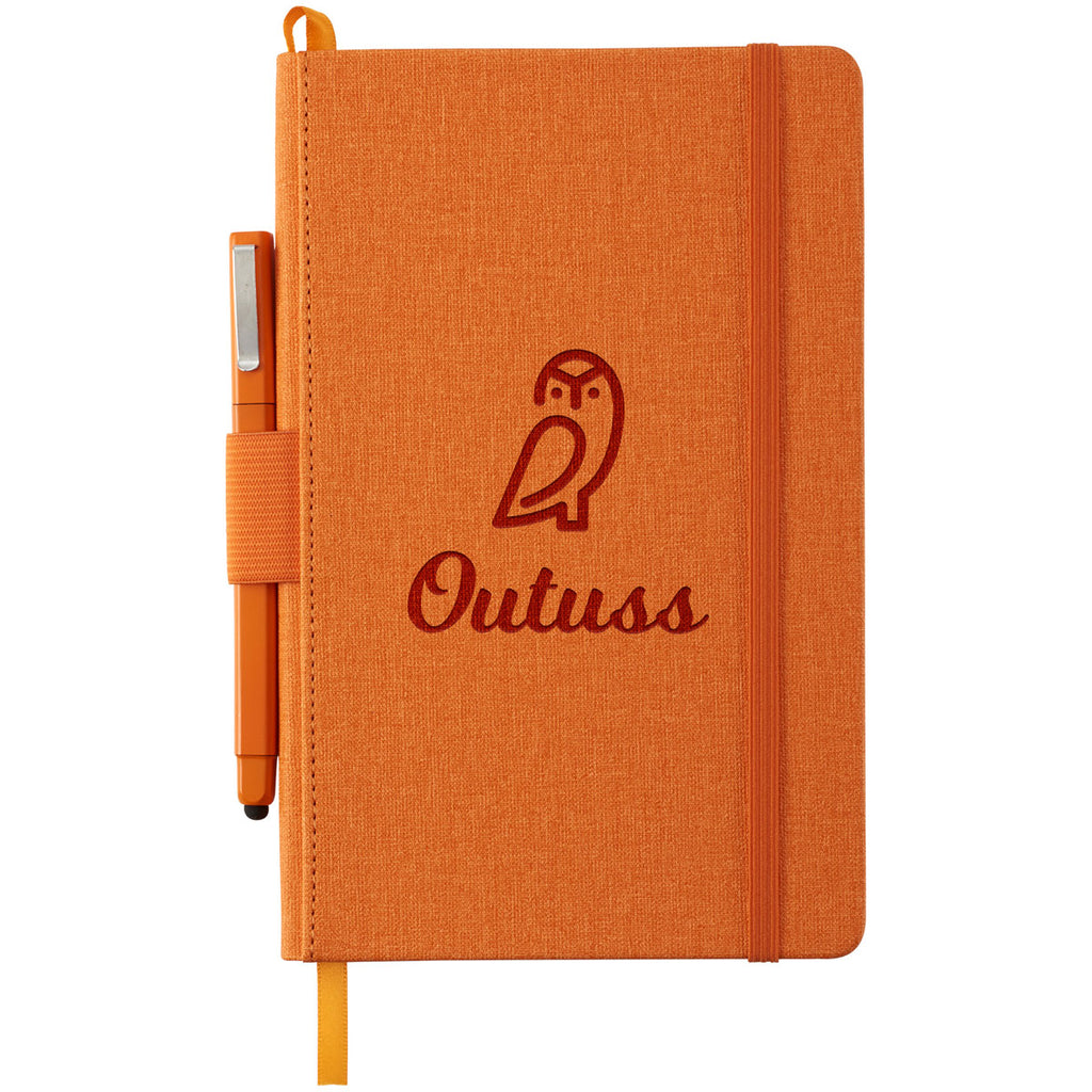 JournalBook Orange Heathered Hard Bound Notebook Set