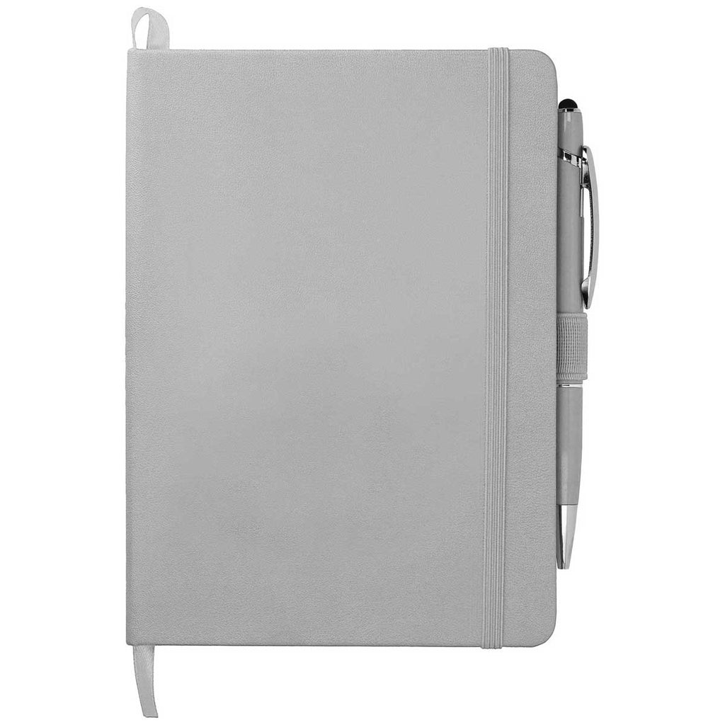 JournalBook Grey 5" x 7" Firenze Hard Bound Notebook Bundle Set