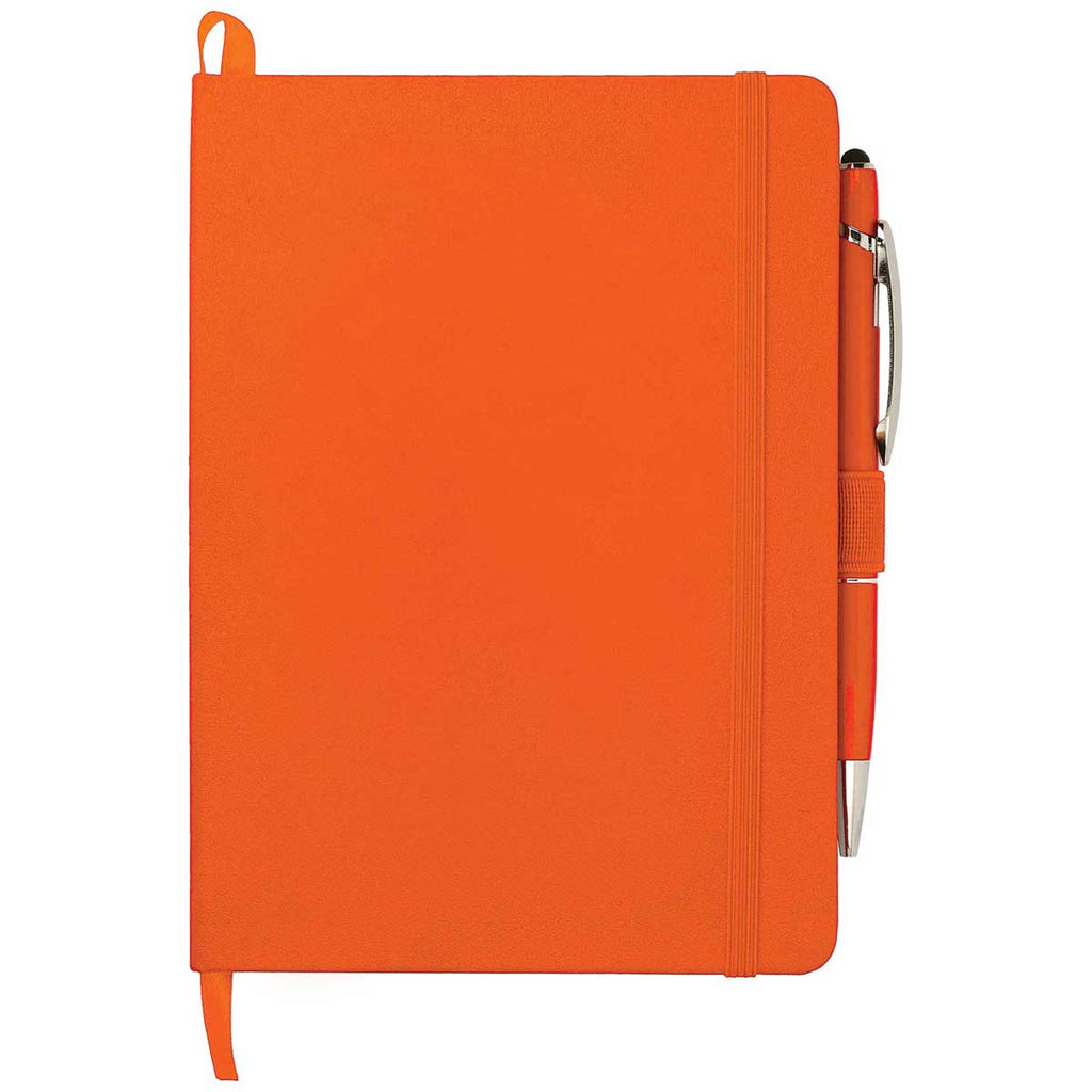 JournalBook Orange 5" x 7" Firenze Hard Bound Notebook Bundle Set