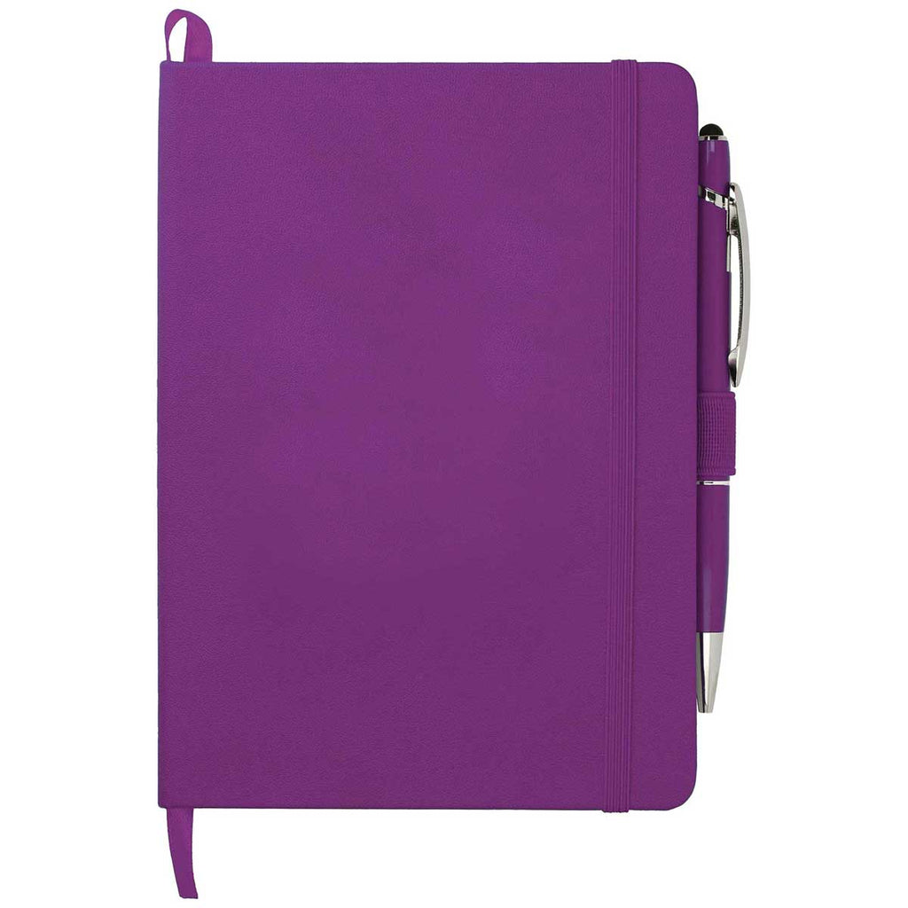 JournalBook Purple 5" x 7" Firenze Hard Bound Notebook Bundle Set