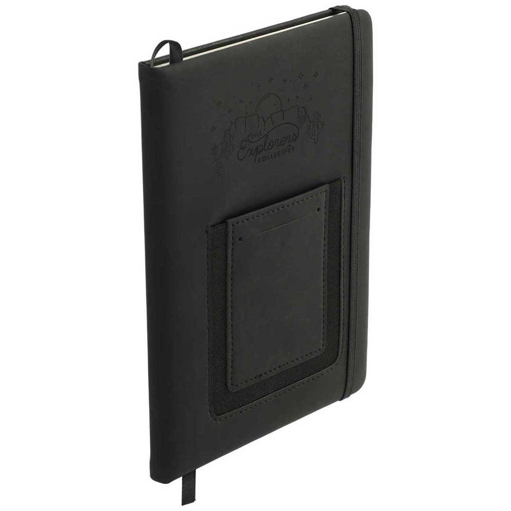 JournalBooks Black 5.5" x 8.5" Vienna Phone Bound Bundle Notebook Set