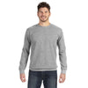 Anvil Men's Heather Grey Crewneck French Terry Sweatshirt