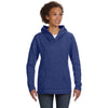 Anvil Women's Heather Blue Hooded French Terry Sweatshirt