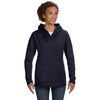 Anvil Women's Navy Hooded French Terry Sweatshirt
