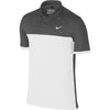 Nike Men's Dark Grey/White Icon Colour Block Polo