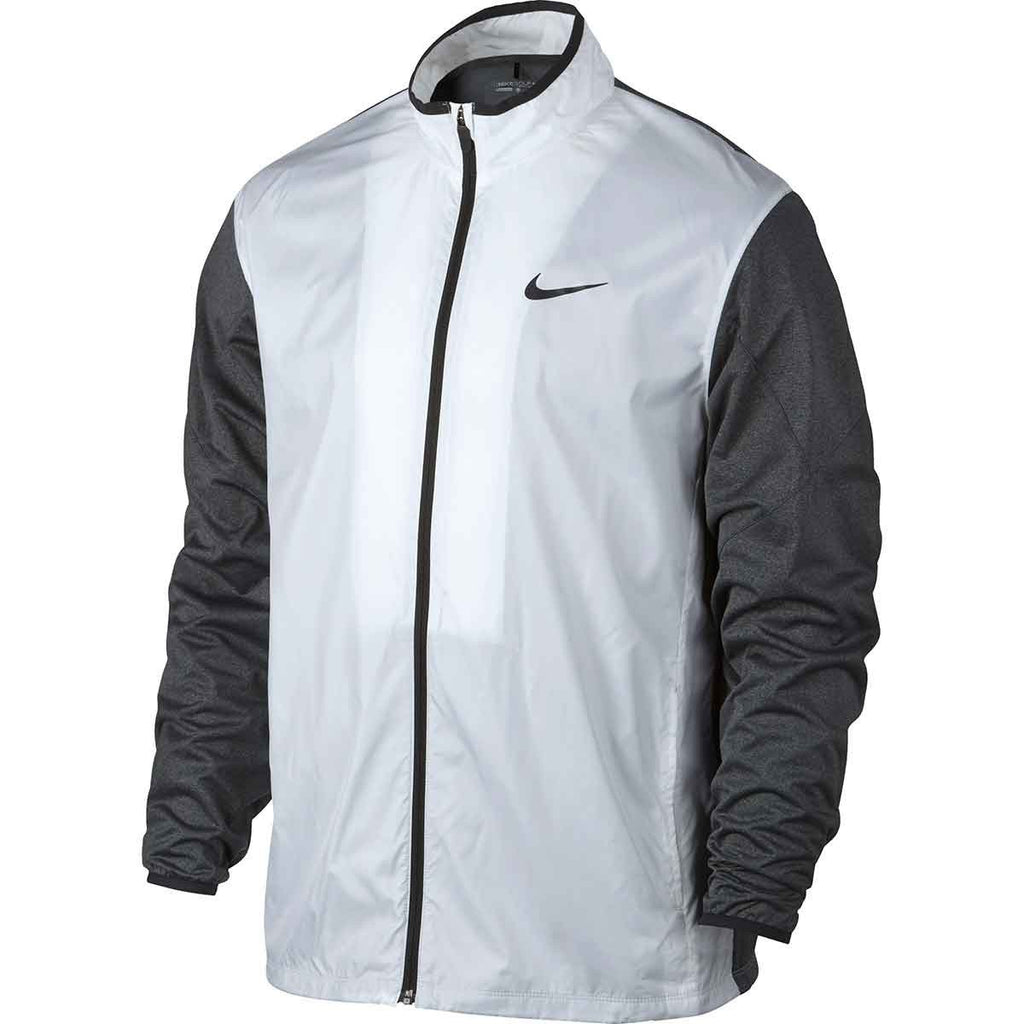 Nike Men's White/Charcoal Full Zip Shield Jacket