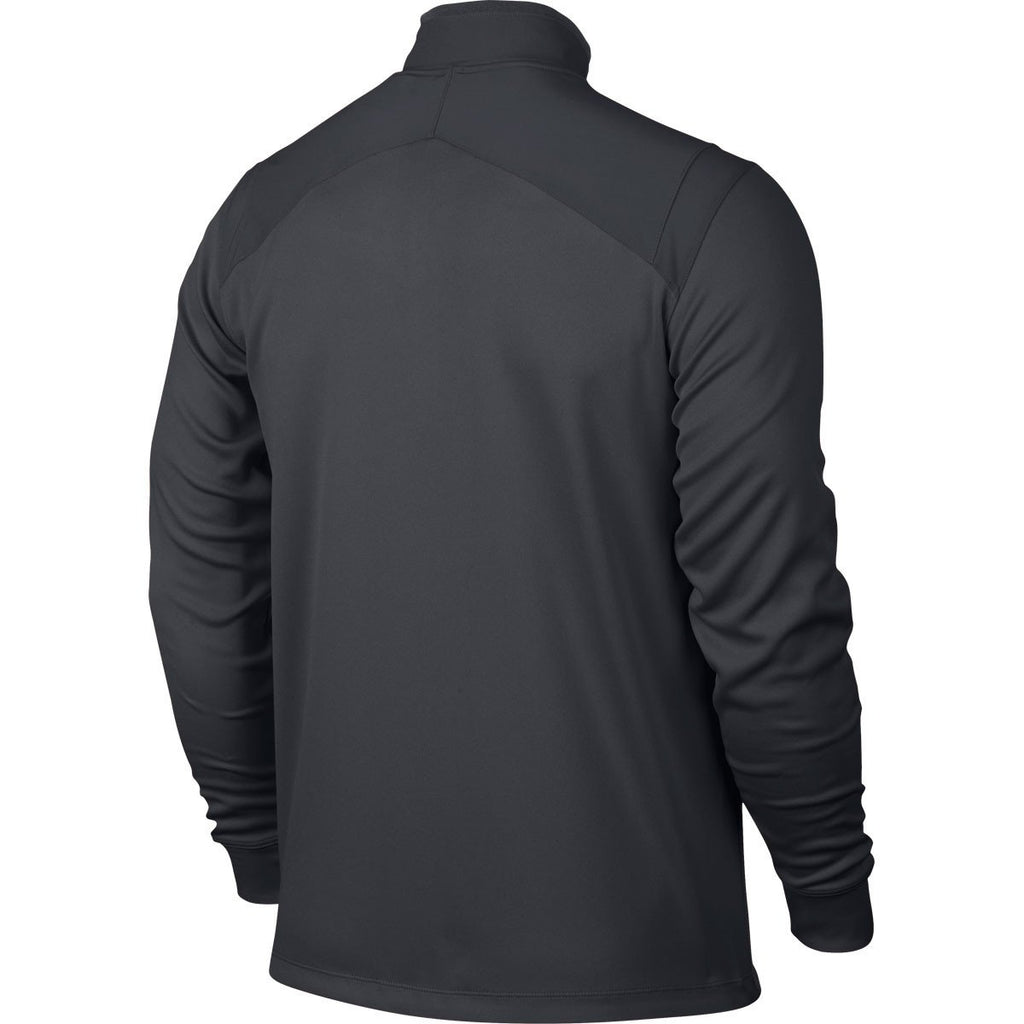 Nike Men's Dark Grey/Dark Grey Dri-Fit Half Zip Long Sleeve Top